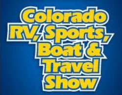 logo for the colorado boat and rv show