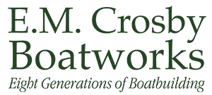 EM Crosby Boat Works Logo