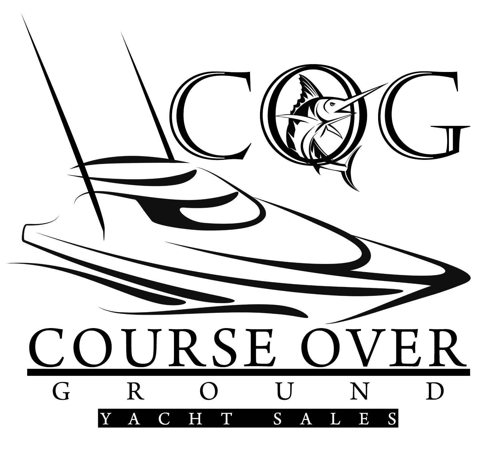 Course Over Ground Yacht Sales Logo