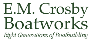 EM Crosby Boat Works Logo