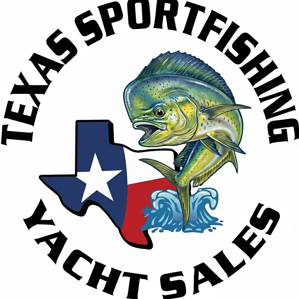 Texas Sportfishing Yacht Sales, Clear Lake Logo