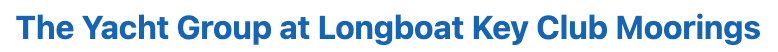 The Yacht Group at Longboat Key Club Moorings Logo