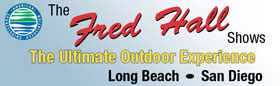 logo for long beach boat and fishing show