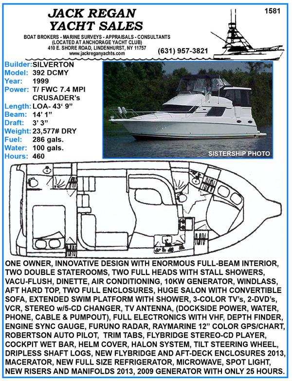 39' Silverton 392 Motor Yacht