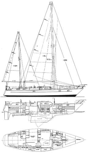 53' Pearson 530 Hybrid Powered Ketch