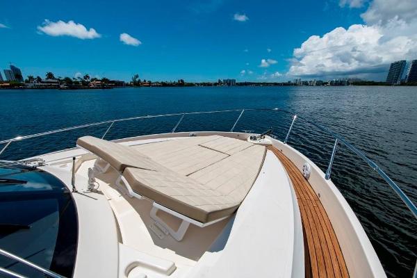 Slide: The Image of 2015 Absolute 40 STL yacht with sun deck on calm waters. - 9