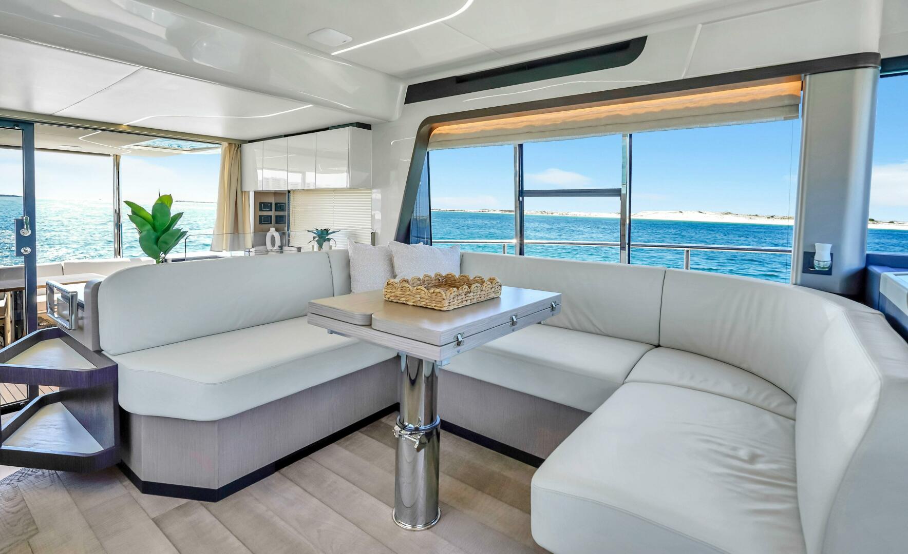 Slide: The Image of 2025 Absolute 47 Flybridge- Dinette - 5280981