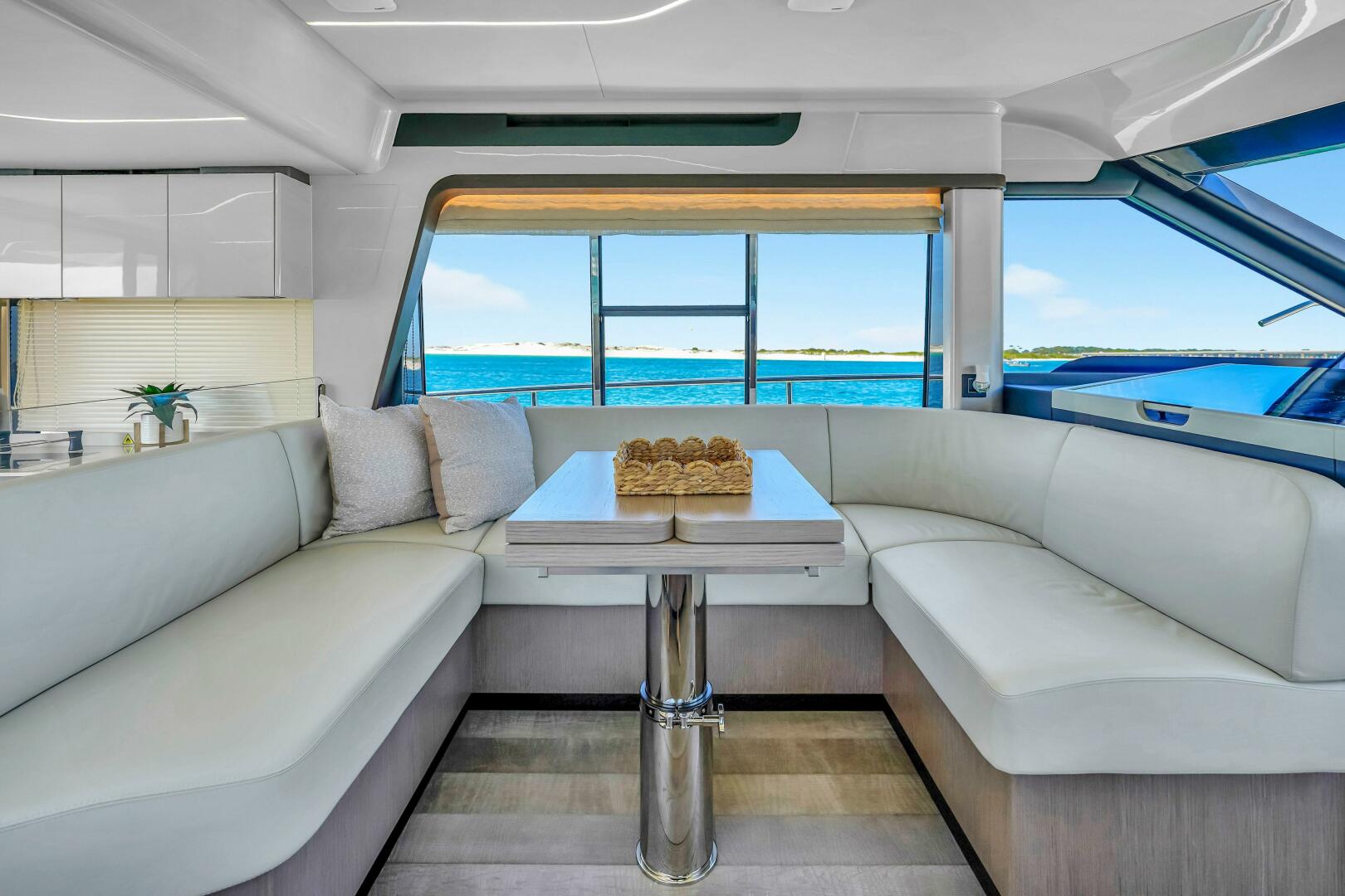Slide: The Image of 2025 Absolute 47 Flybridge- Dinette - 5280982