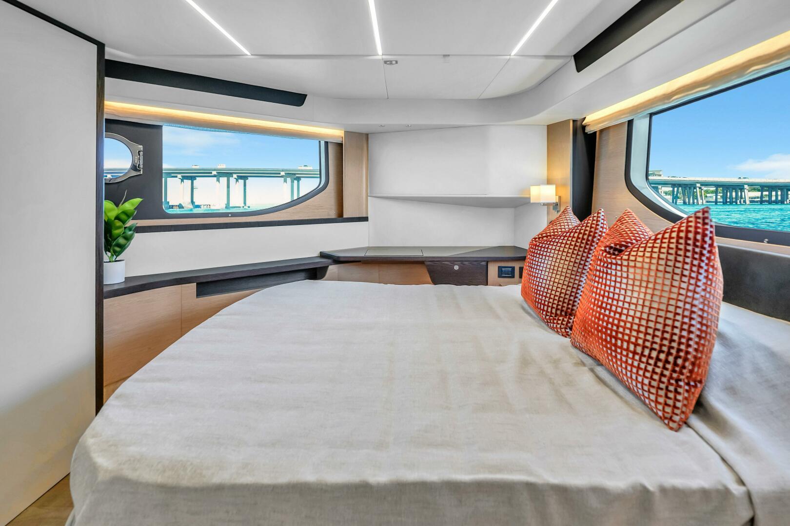 Slide: The Image of 2025 Absolute 47 Flybridge- Master Stateroom - 5280991