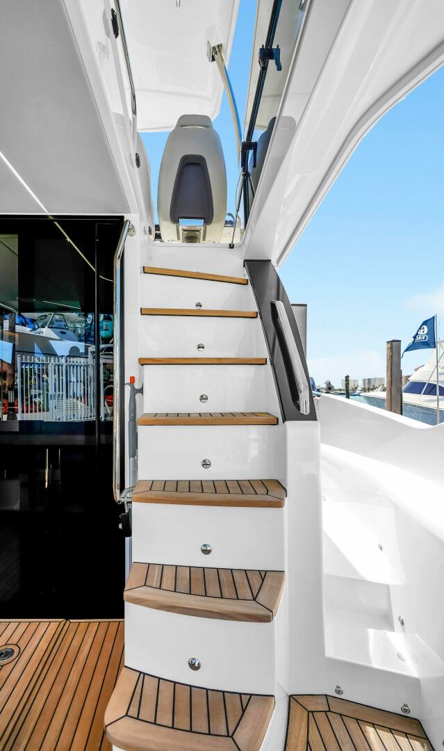 Slide: The Image of 2025 Absolute 47 Flybridge- Stairs to Flybridge - 5281050