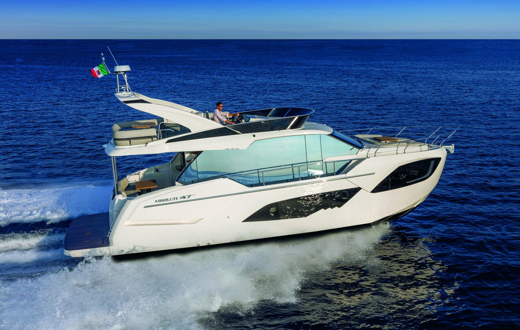 Slide: The Image of 2025 Absolute 47 Flybridge-Running Profile - 5284653