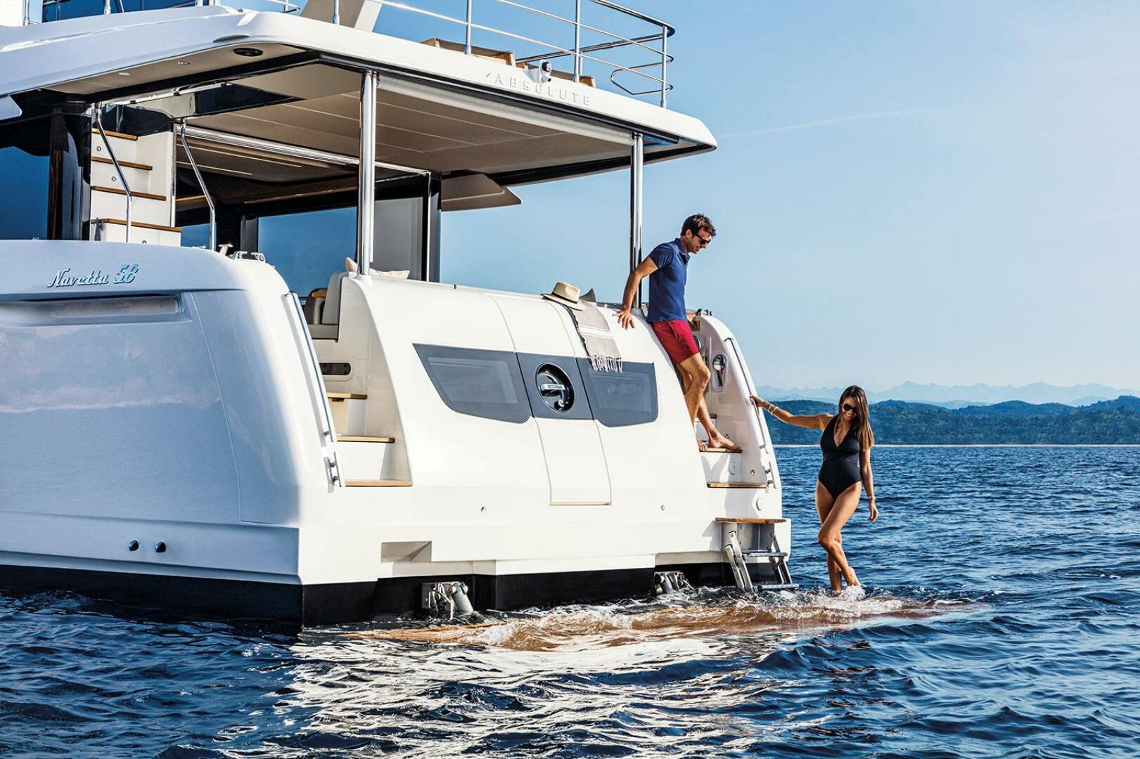 Slide: The Image of 2026 58 Absolute Navetta - Sistership Cockpit - Swim Platform - 4545593