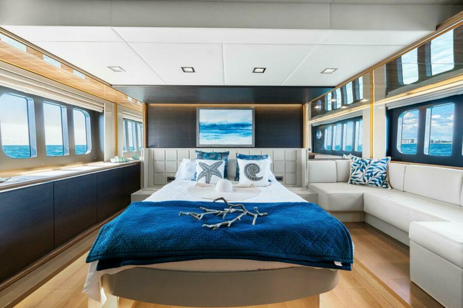 Slide: The Image of 2018 Absolute 60 Flybridge 'Mama's House' Master Stateroom - 4796664