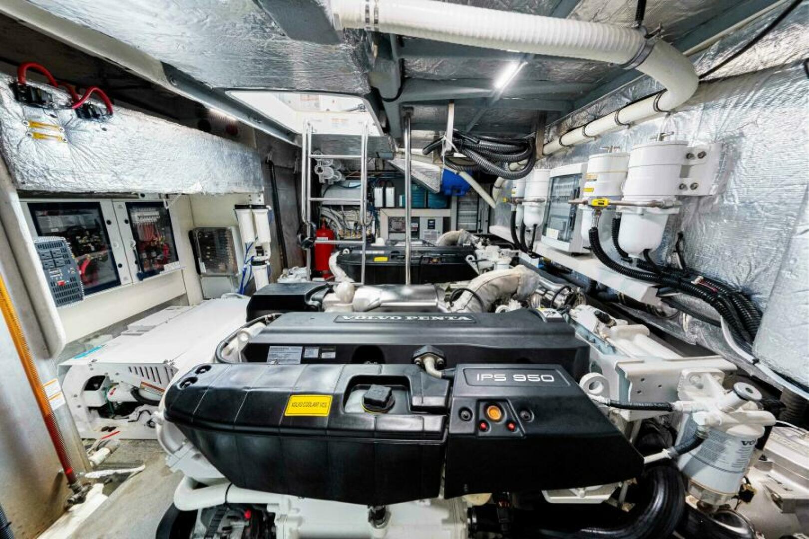 Slide: The Image of 2018 Absolute 60 Flybridge 'Mama's House' Engine Room - 4796697