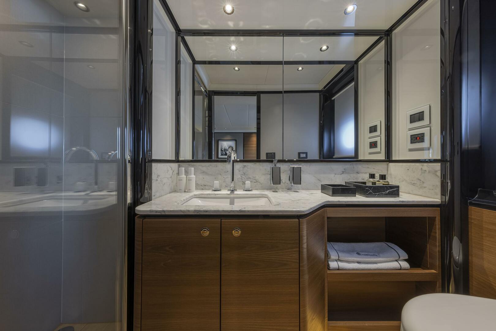 Slide: The Image of 2025 75 Absolute Navetta - VIP Stateroom Head/Shower Stall - 4537180