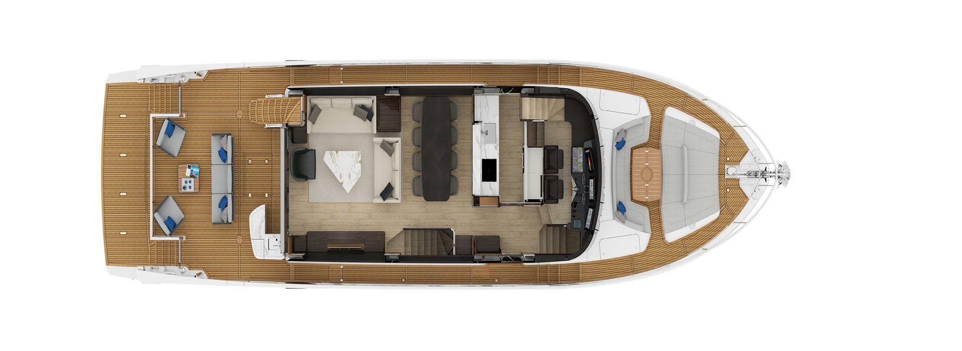 Slide: The Image of 2025 75 Absolute Navetta - Main Deck Layout - 4539776