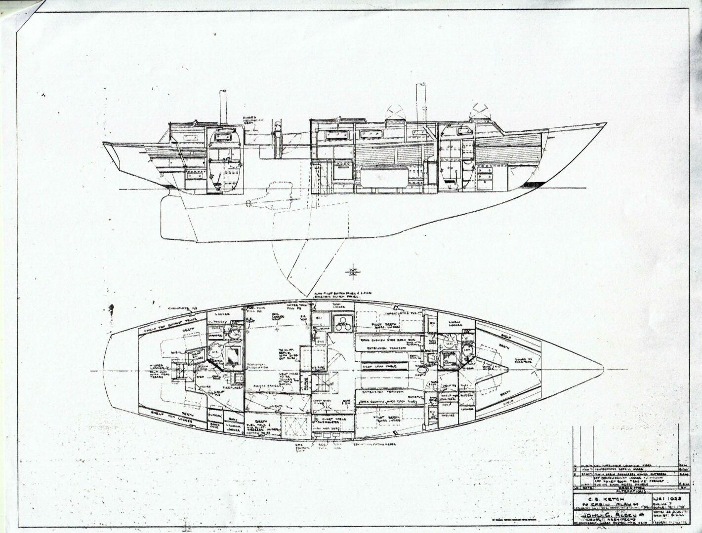 Slide: The Image of Alden Cutsom 47 Center Cockpit Ketch 1973 - 5144886