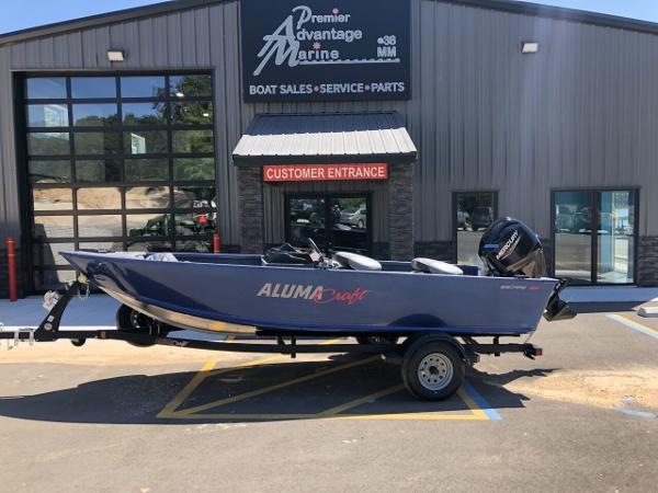 Slide: The Image of 2024 Alumacraft 165 Escape CS boat at Premier Advantage Marine dealership. - 1