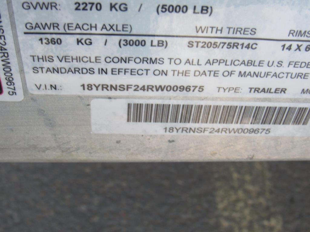 Slide: The Image of VIN label of 2024 Alumaweld 20 Adventurer trailer with specifications. - 17