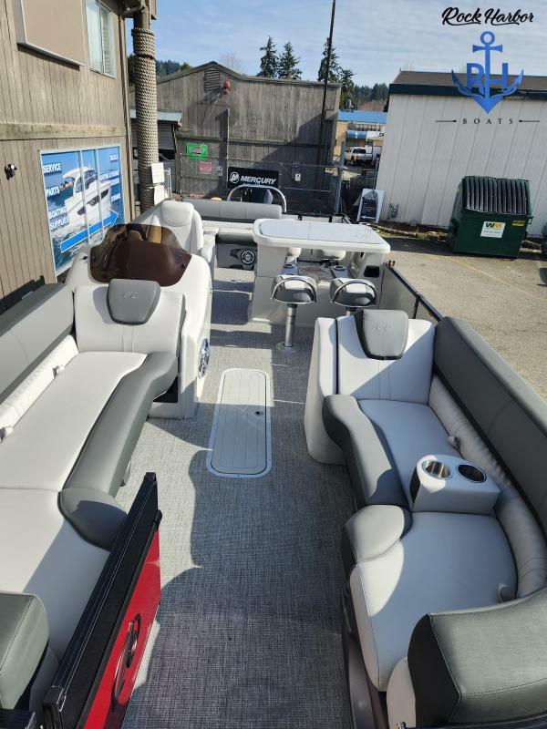 Slide: The Image of 2023 Avalon 2585 Catalina Entertainer pontoon boat interior at Rock Harbor Boats. - 10
