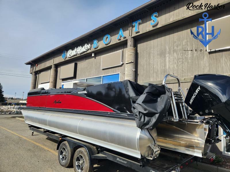 Slide: The Image of 2023 Avalon 2585 Catalina Entertainer pontoon boat at Rock Harbor Boats dealership. - 7