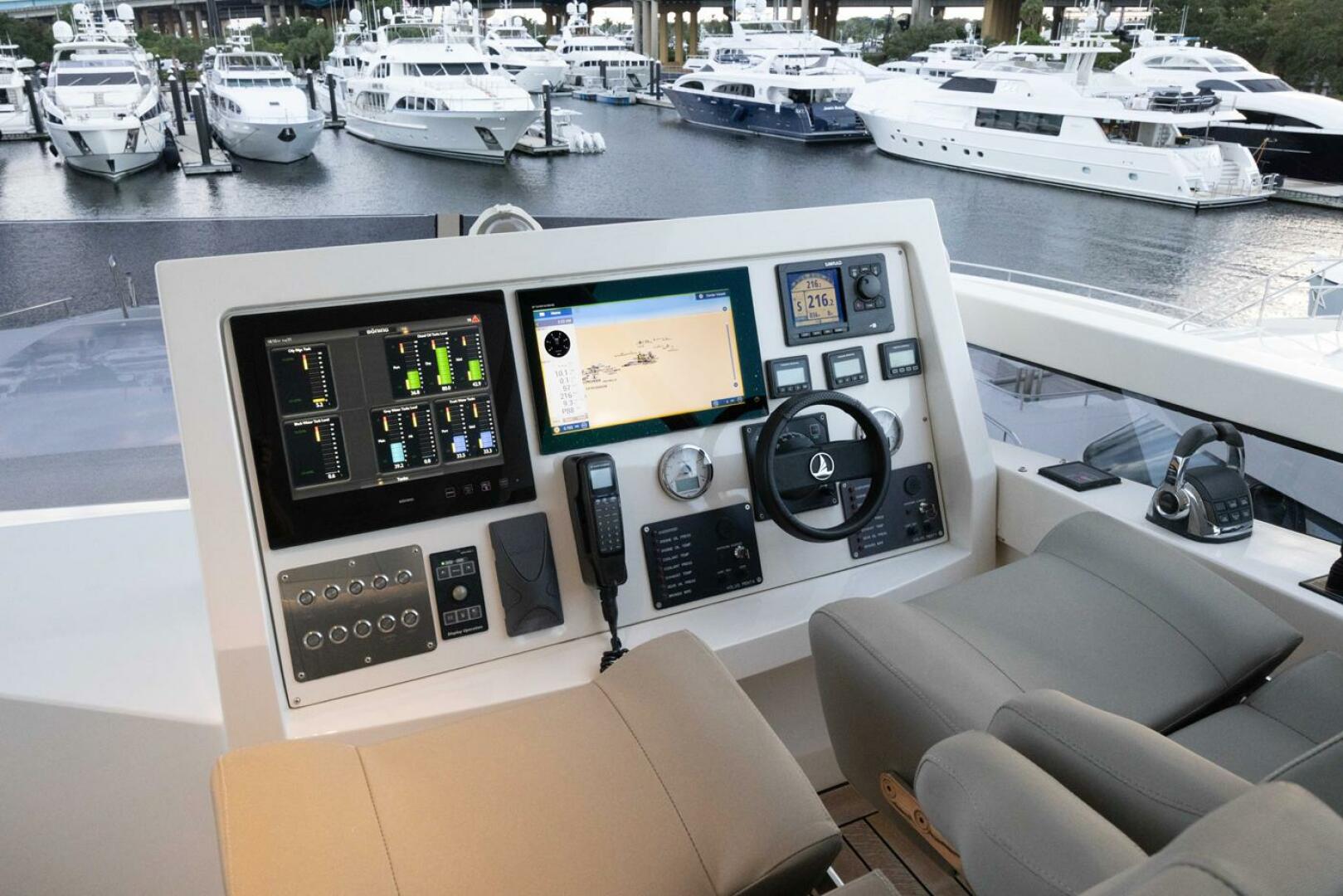 Slide: The Image of Flybridge Deck Helm - 4720883