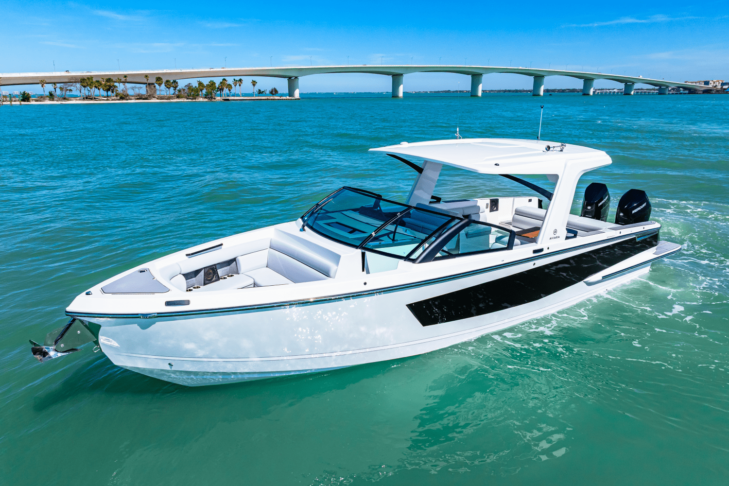 Slide: The Image of Aviara AV36 Outboard 2025 - 2