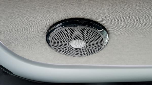 Slide: The Image of Ceiling speaker in 2024 Axopar 37 XC Cross Cabin Wet Bar. - 10