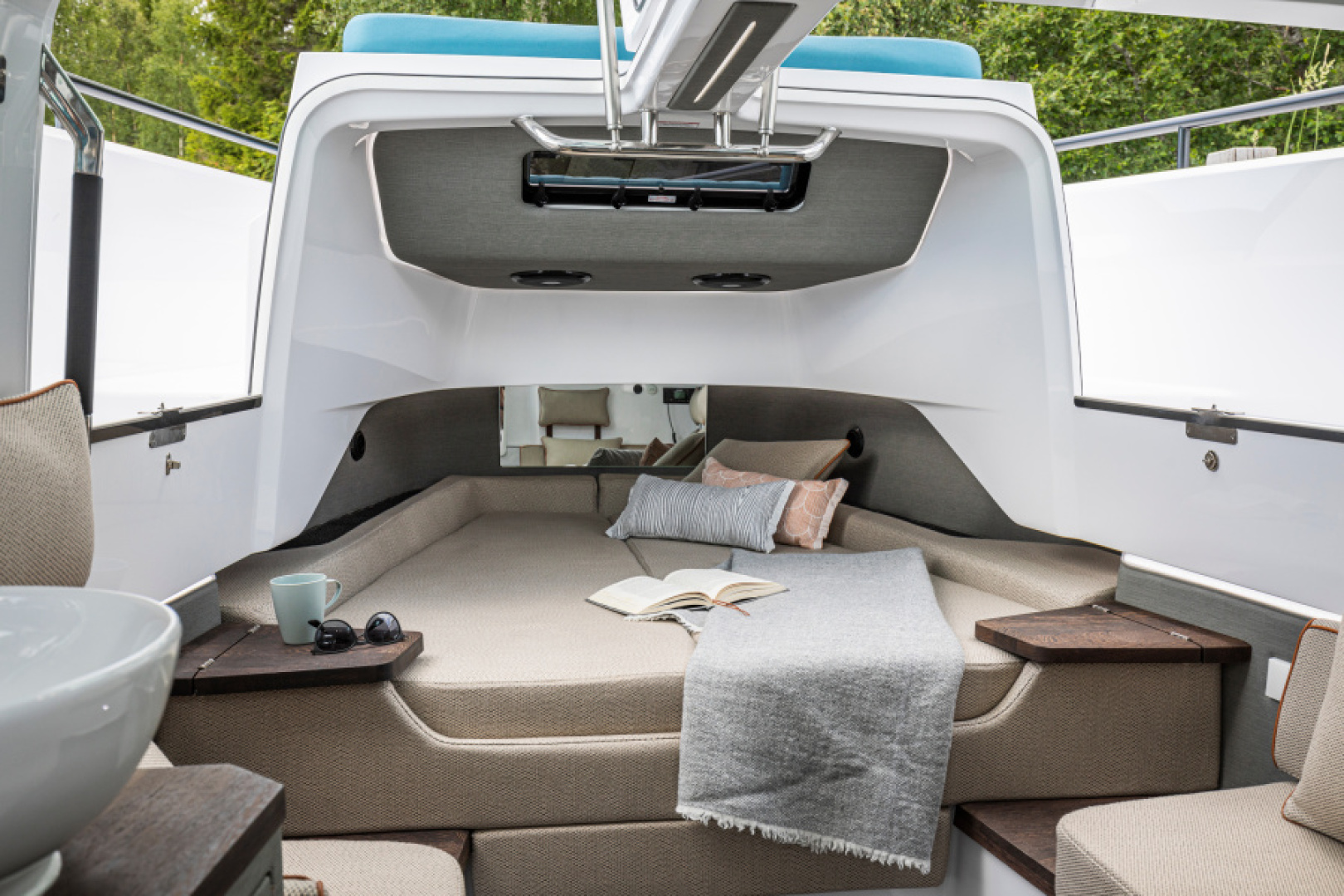 Slide: The Image of Axopar 37 XC  East Coast Yacht Sales Available forward cabin East Coast Yacht Sales
Axopar 37 XC Cross Cabin - 3929488