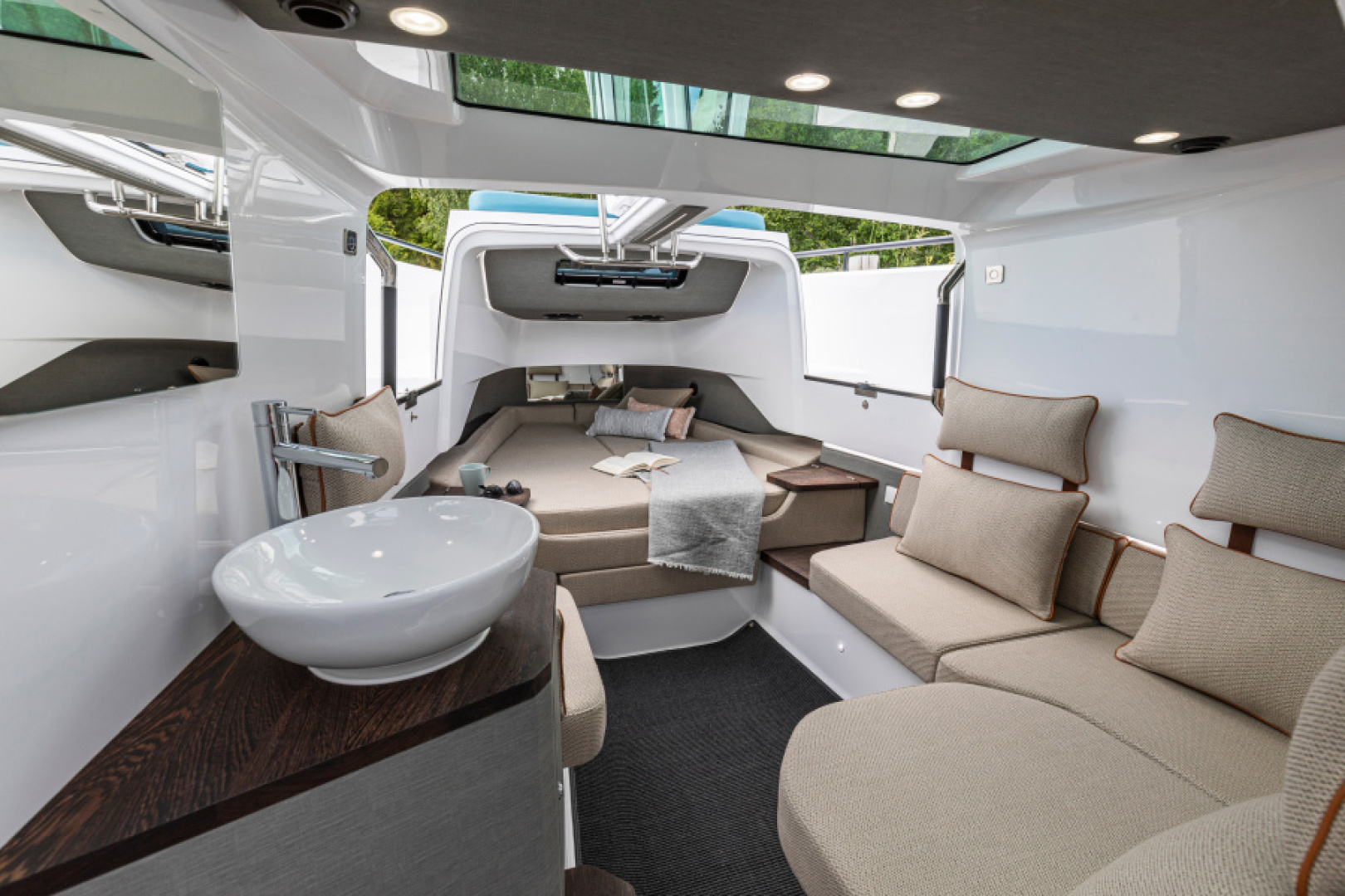 Slide: The Image of Axopar 37 XC  East Coast Yacht Sales Available forward cabin East Coast Yacht Sales
Axopar 37 XC Cross Cabin - 3929489