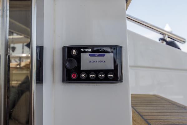 Slide: The Image of Fusion MS-RA205 stereo system on 2021 Azimut 60 Flybridge yacht. - 20