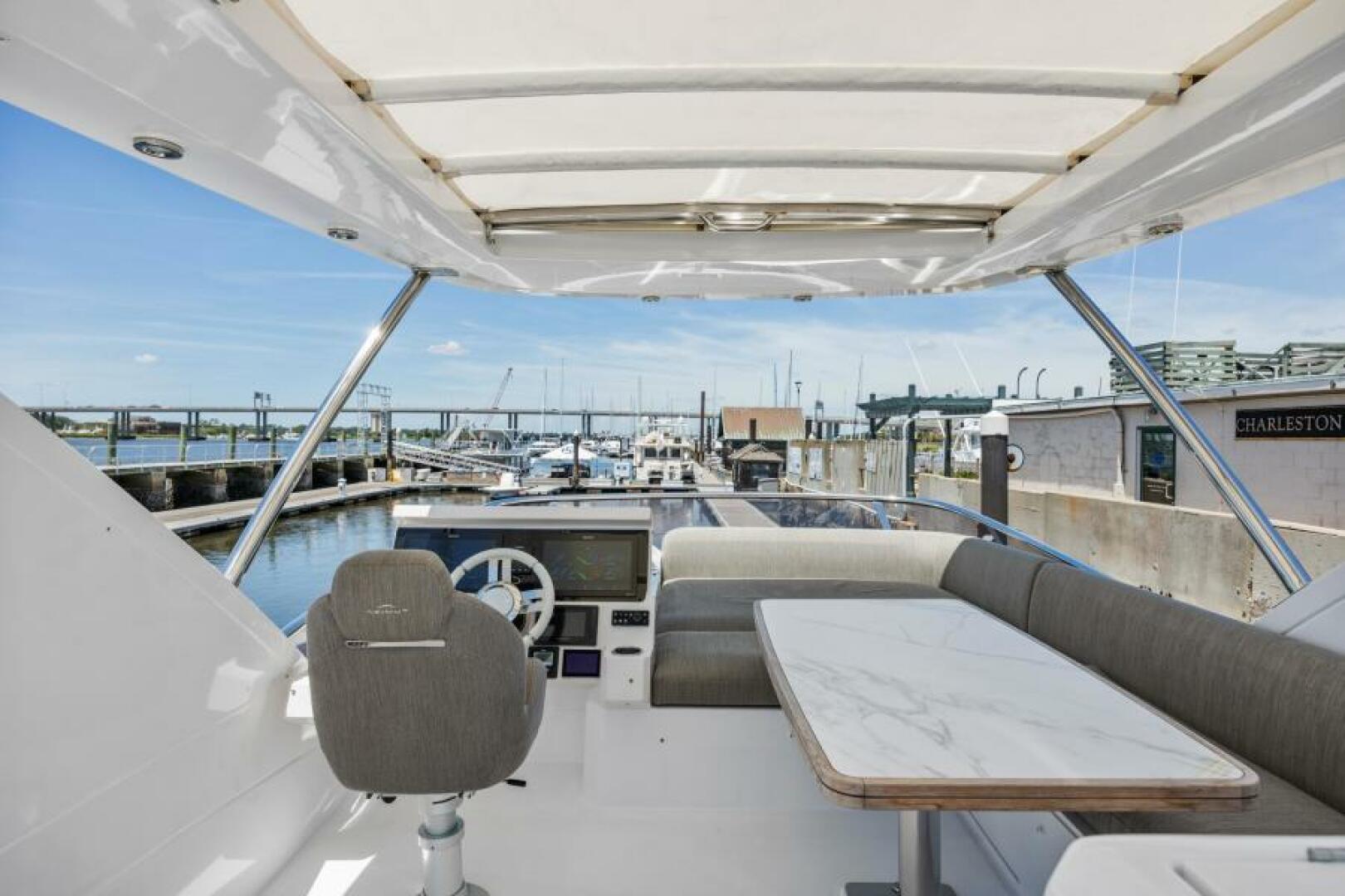 Slide: The Image of Azimut 50 - True North - Bridge Table 2021 Azimut 50 Flybridge Motoryacht - True North - 4737007