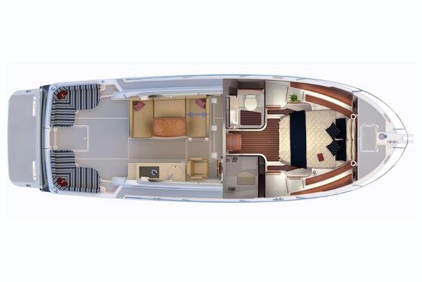 Slide: The Image of Manufacturer Provided Image: Top view of 2018 Back Cove 32 boat interior layout. - 28