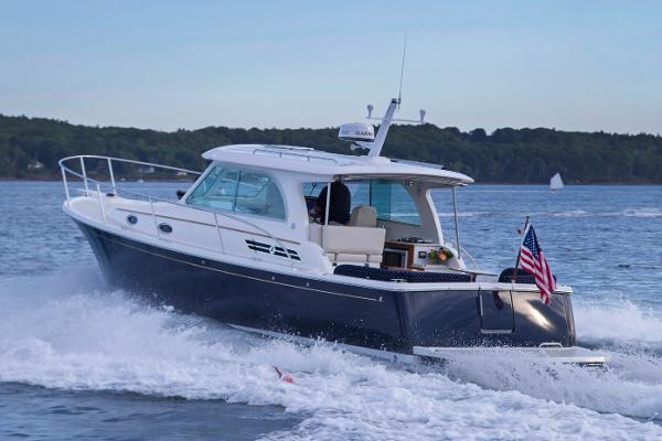 Slide: The Image of Manufacturer Provided Image: 2018 Back Cove 32 cruising on open water. - 29