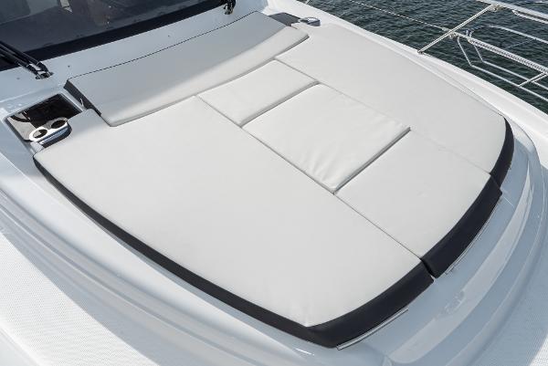 Slide: The Image of Luxurious sunbed on 2025 Bavaria Virtess 420 Fly yacht deck. - 21