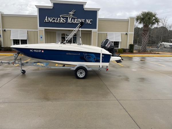 Slide: The Image of 2020 Bayliner Element E16 boat at Anglers Marine NC dealership. - 1