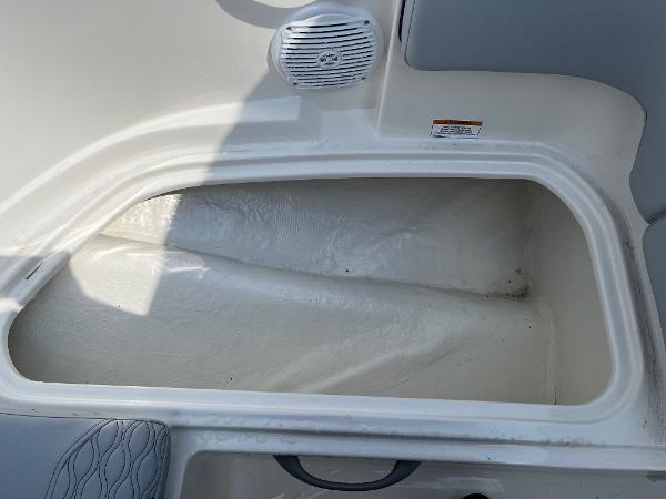 Slide: The Image of Storage compartment in 2024 Bayliner Element M17 boat. - 9
