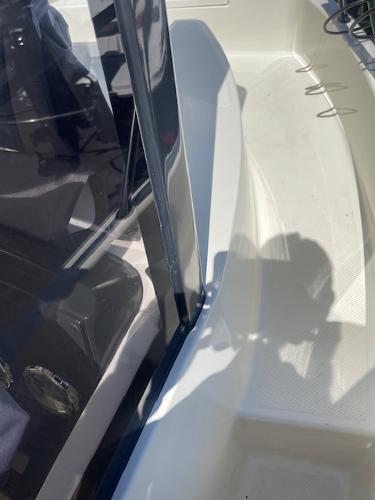 Slide: The Image of 2024 Bayliner Trophy 23 Pilothouse boat deck and cockpit area. - 18