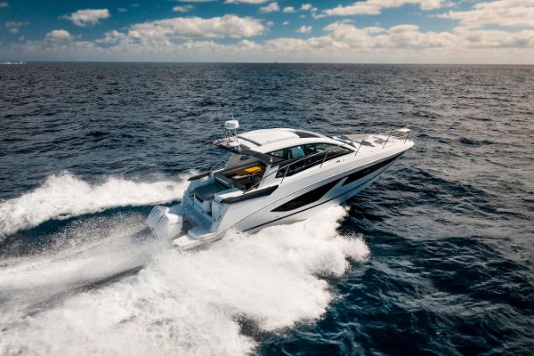 Slide: The Image of 2024 Beneteau 36 Gran Turismo GT cruising on open water. - 0