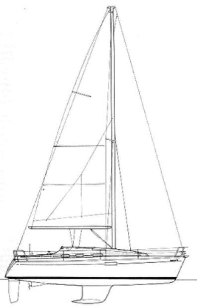 Slide: The Image of Beneteau Oceanis 321 Outline - 5180116