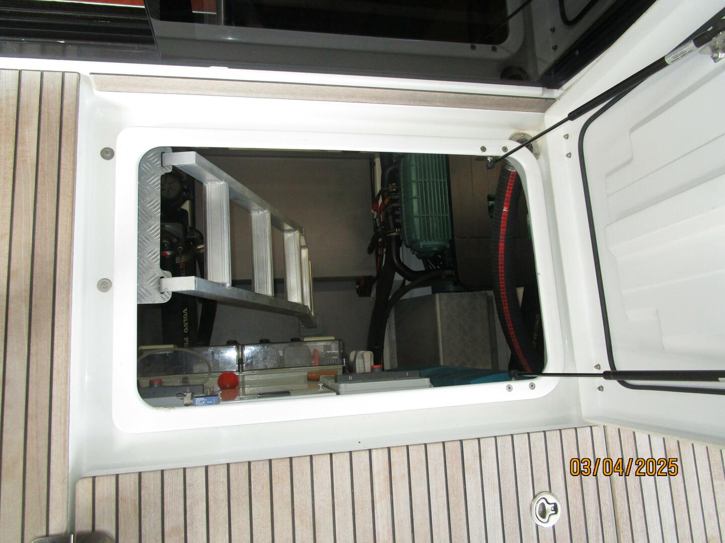 Slide: The Image of 50' Beneteau engine room access - 5139389