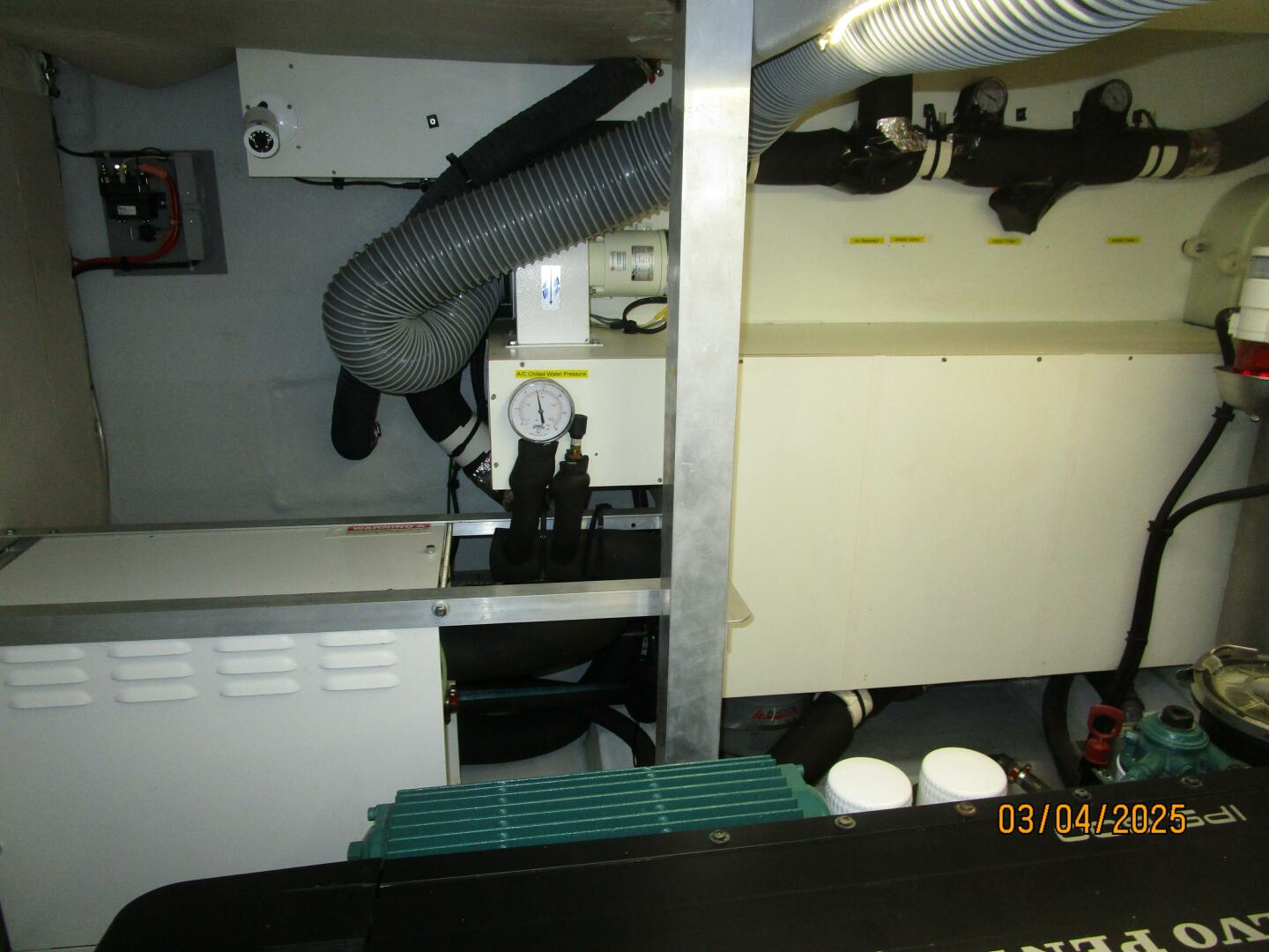 Slide: The Image of 50' Beneteau engine room port - 5139390