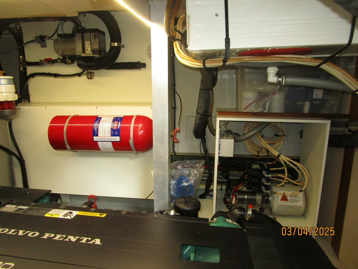 Slide: The Image of 50' Beneteau engine room starboard - 5139391