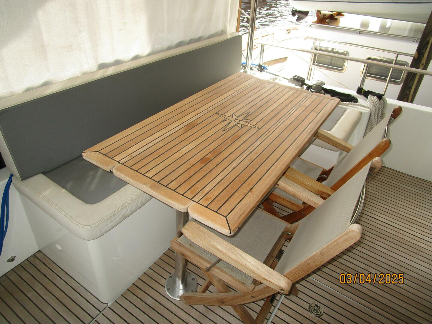 Slide: The Image of 50' Beneteau aftdeck seating - 5139376