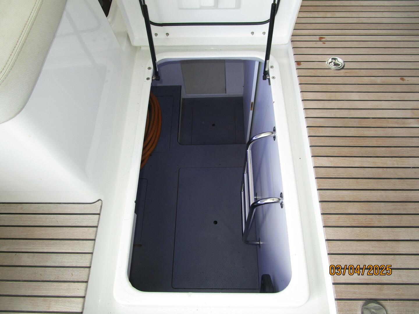 Slide: The Image of 50' Beneteau lazarette access - 5139422