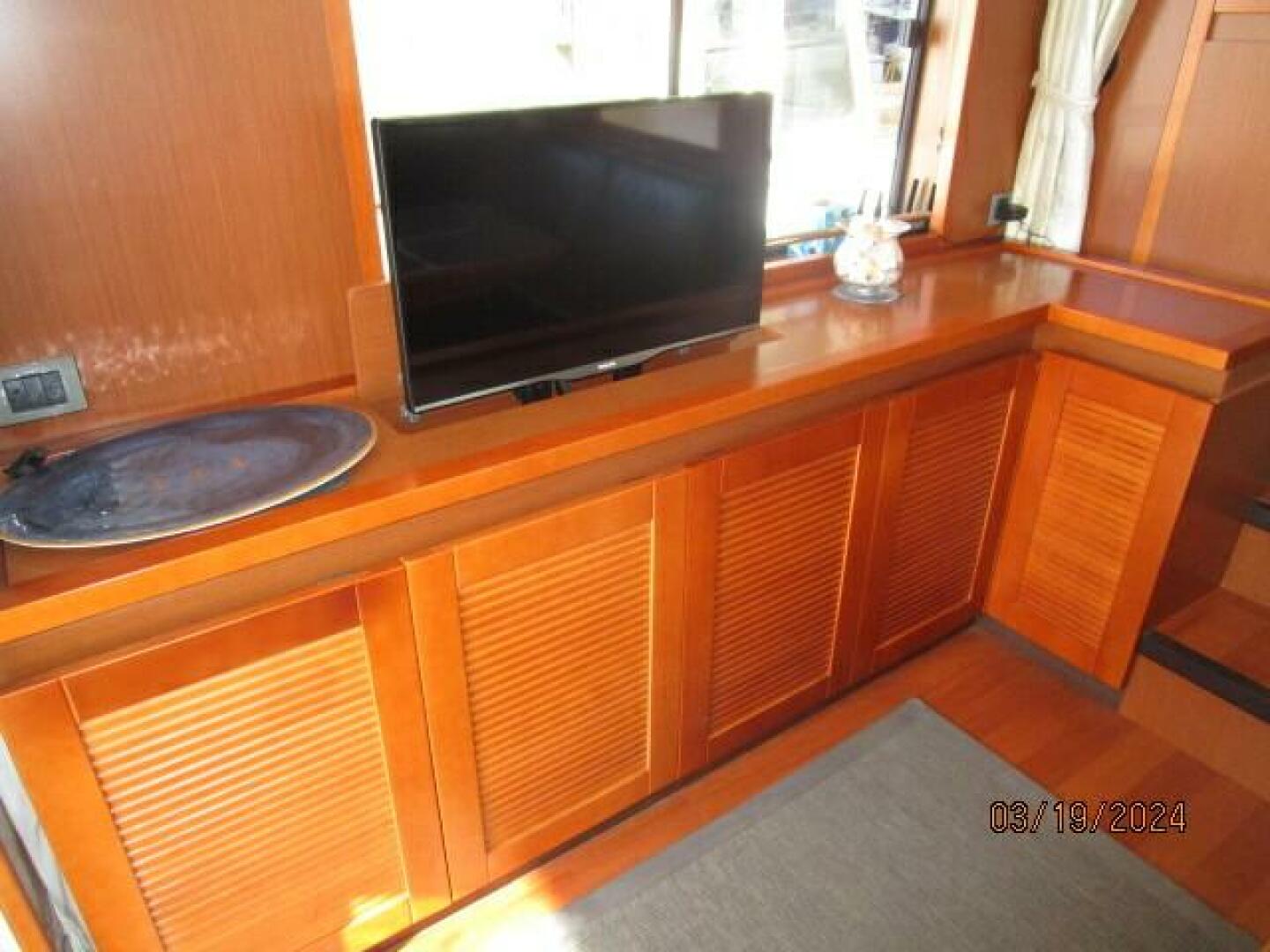 Slide: The Image of 50' Beneteau salon port cabinetry1 - 4242548