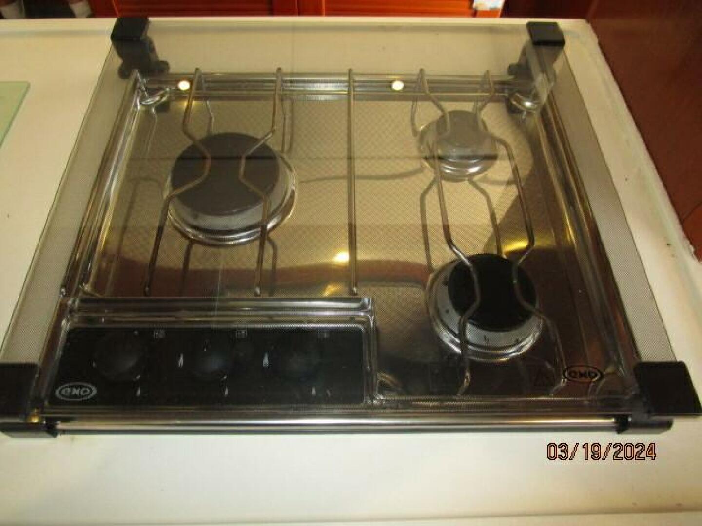 Slide: The Image of 50' Beneteau galley cooktop - 4242488