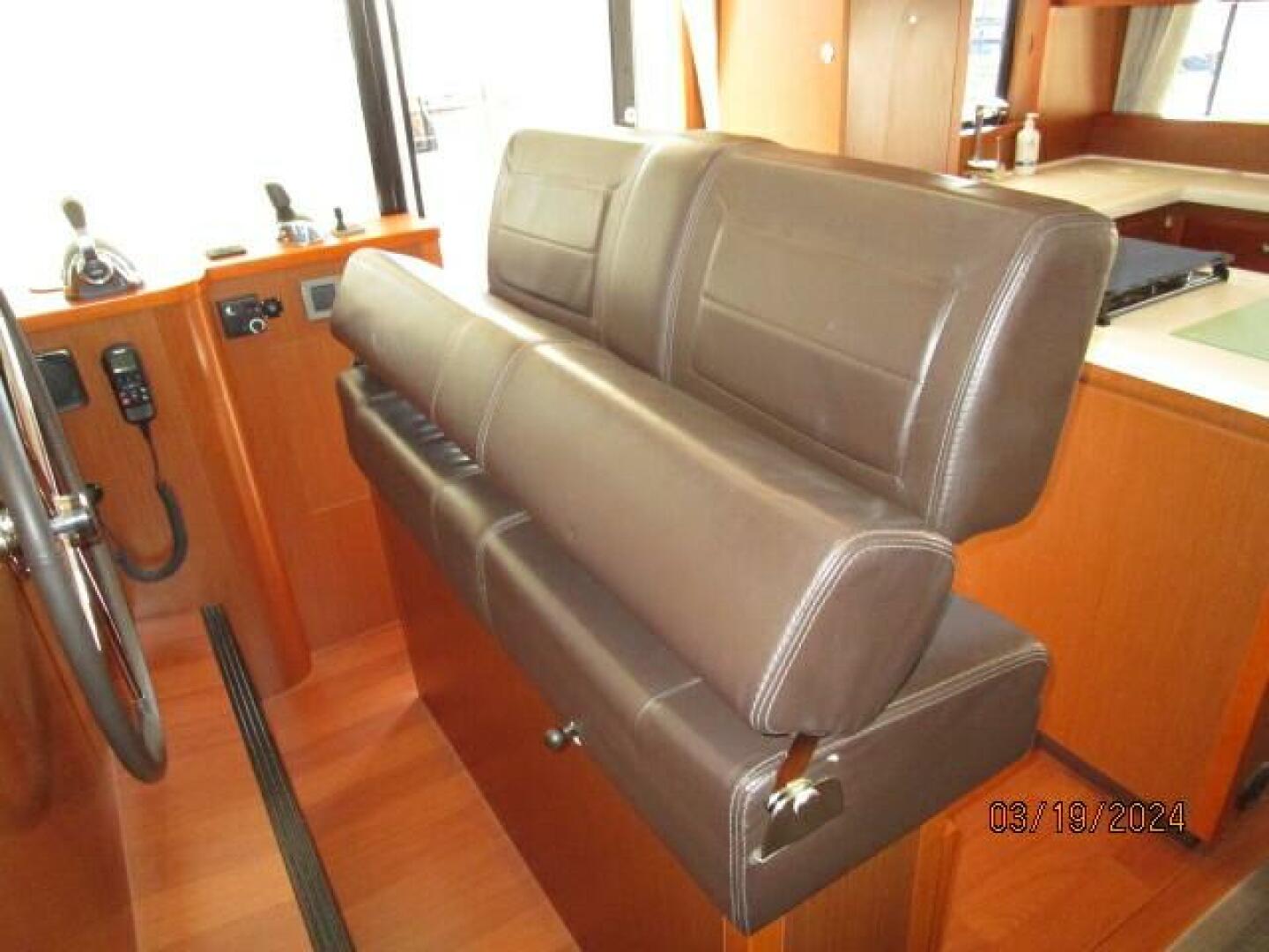 Slide: The Image of 50' Beneteau lower helm benchseat1 - 4242515