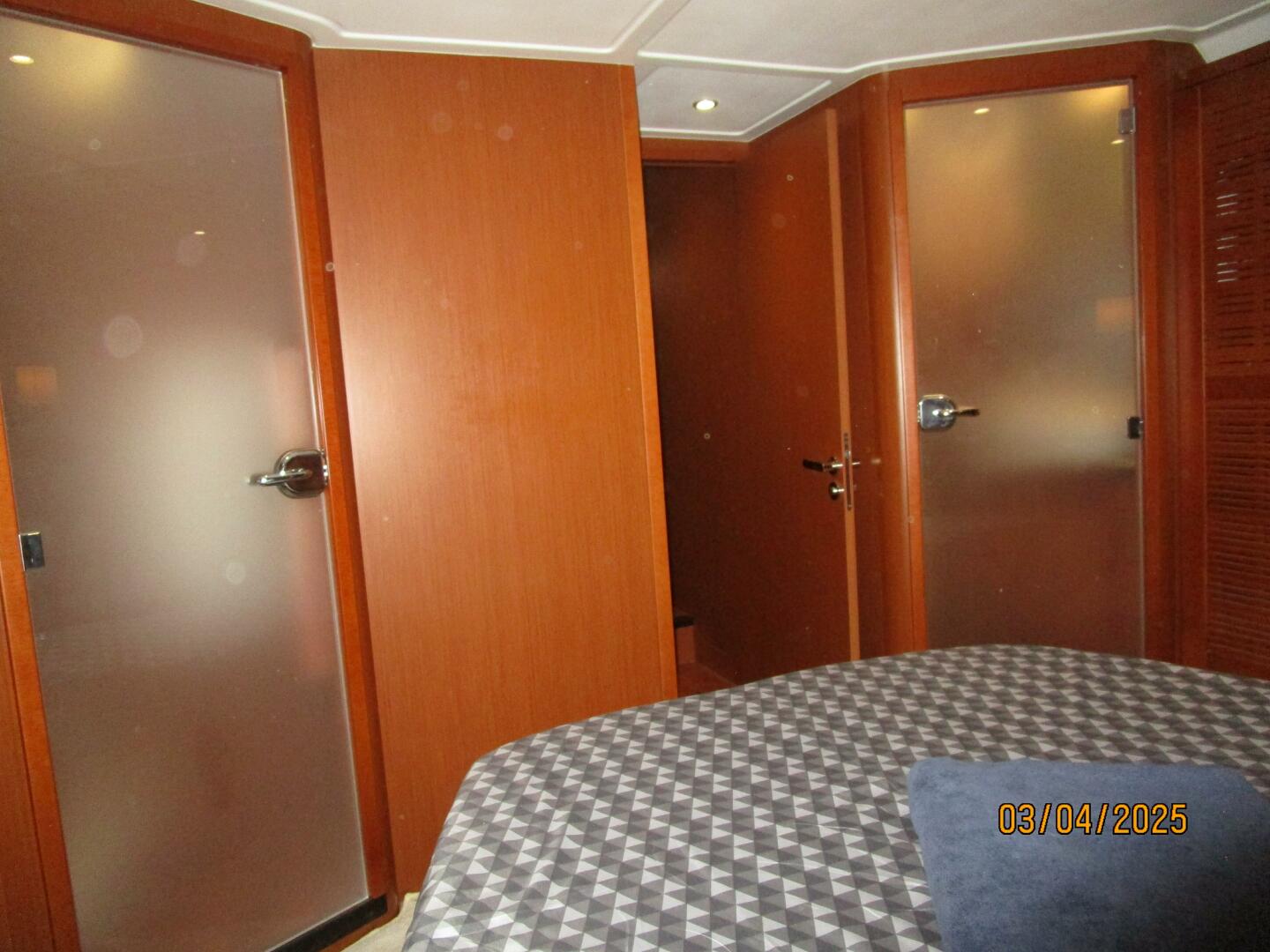 Slide: The Image of 50' Beneteau master stateroom forward - 5139429