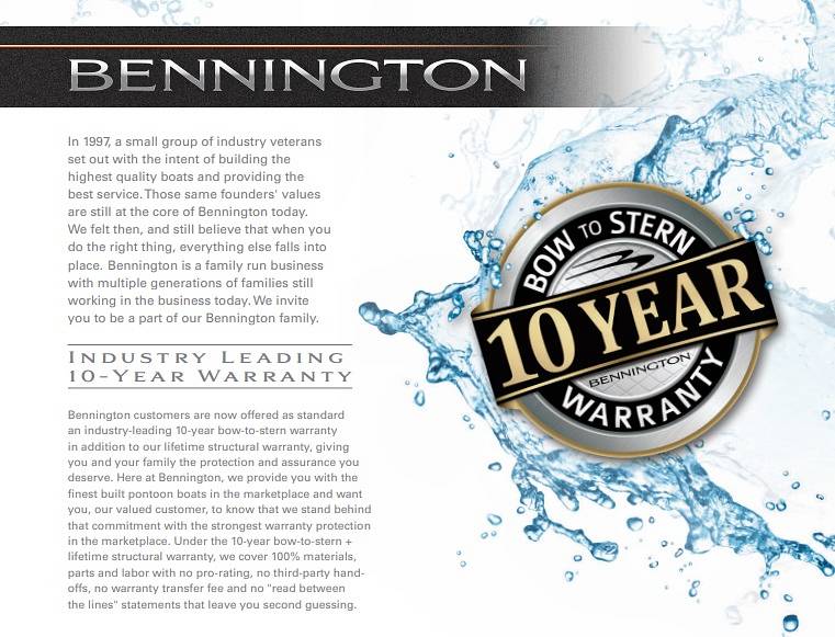 Slide: The Image of 2018 BENNINGTON BROCHURE - 14758085